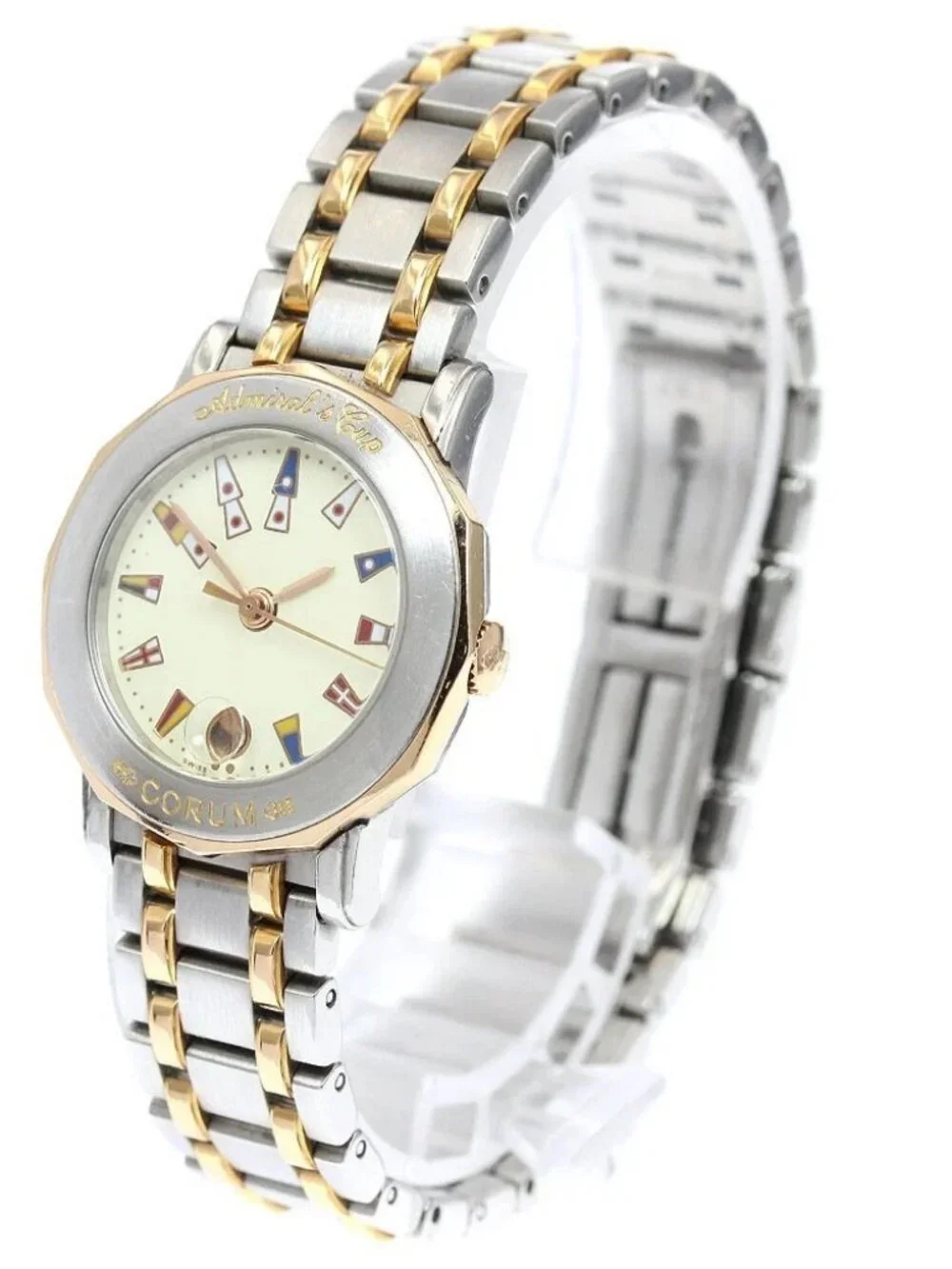 CORUM Admirals cup 39.130.24V585 Date beige Dial Quartz Ladies Watch_966545